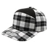 Plaid Camper Ear Flap [White/Black]