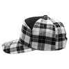 Plaid Camper Ear Flap [White/Black]