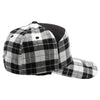 Plaid Camper Ear Flap [White/Black]