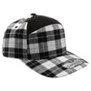 Plaid Camper Ear Flap [White/Black]
