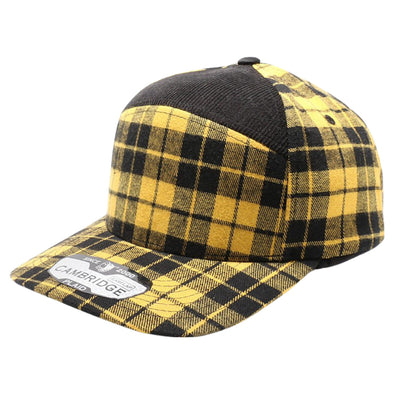Plaid Camper Ear Flap [Yellow/Black]