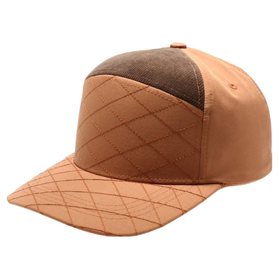 Quilt Camper Ear Flap [Tan/Brown]