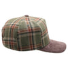 5 Panel Plaid Sandwich Visor [Olive/Brown]