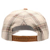 5 Panel Plaid Sandwich Visor [Khaki/Camel]