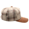5 Panel Plaid Sandwich Visor [Khaki/Camel]