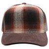 5 Panel Plaid Sandwich Visor [Brown]