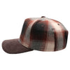 5 Panel Plaid Sandwich Visor [Brown]