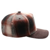 5 Panel Plaid Sandwich Visor [Brown]