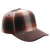 5 Panel Plaid Sandwich Visor [Brown]
