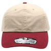 Khaki Two Tone Dad Hat [Khaki/Burgundy]