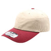 Khaki Two Tone Dad Hat [Khaki/Burgundy]