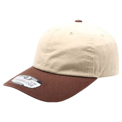 Khaki Two Tone Dad Hat [Khaki/Brown]