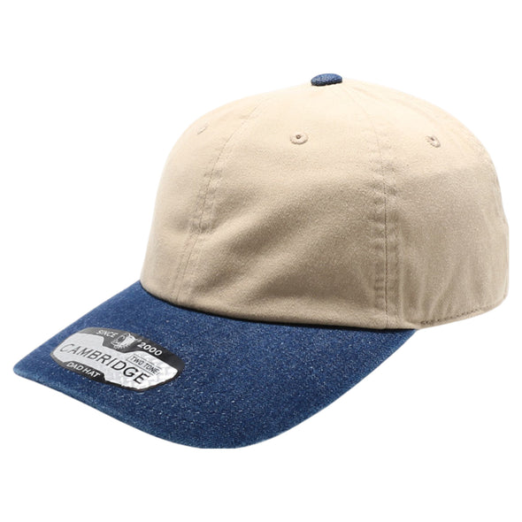 Khaki Two Tone Dad Hat [Khaki/D.Denim]