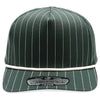 PB328R 5-Panel Pinstripe Snapback With Rope [D.Green/White]