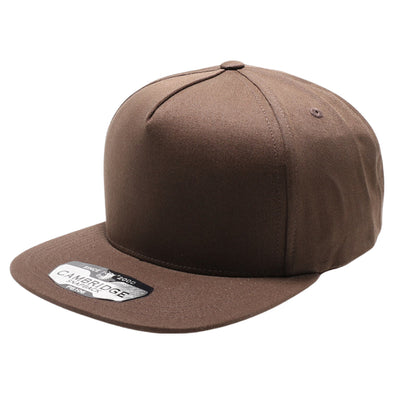 PB106 Pit Bull Cambridge 5 Panel Cotton Snapback Hat [Brown]