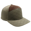 Quilt Camper Ear Flap [Olive/Brown]