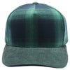5 Panel Plaid Sandwich Visor [D.Green]
