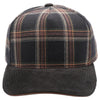 5 Panel Plaid Sandwich Visor [Black]
