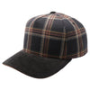 5 Panel Plaid Sandwich Visor [Black]