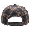5 Panel Plaid Sandwich Visor [Black]