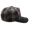 5 Panel Plaid Sandwich Visor [Black]