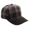 5 Panel Plaid Sandwich Visor [Black]