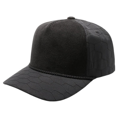 5 Panel Polygon Quilt High Frame with Rope [Black]