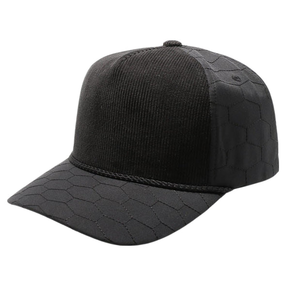 5 Panel Polygon Quilt High Frame with Rope [Black]