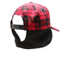 Plaid Camper Ear Flap [Red/Black]