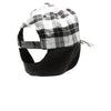 Plaid Camper Ear Flap [White/Black]