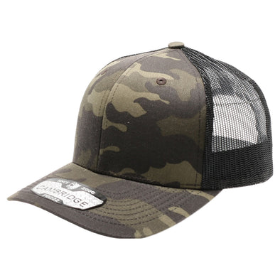 PB222C Pit Bull Cambridge Camo Trucker Hat [D.Green Camo/Black]