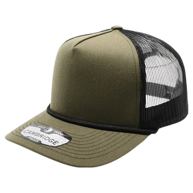 PB225R Five Panel Cambridge Trucker Rope [Olive/Black]