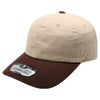 PITBULL Two Tone Cotton Dad Hat [Khaki/Brown]