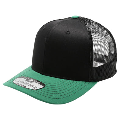 PB222T Pit Bull Cambridge Tri-Color Trucker Hat [Black/Black/Green]