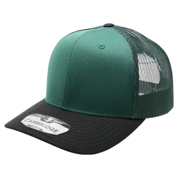 PB222T Pit Bull Cambridge Tri-Color Trucker Hat [D.Green/D.Green/Black]