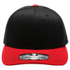 PB222T Pit Bull Cambridge Tri-Color Trucker Hat [Black/Black/Red]