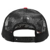 PB222T Pit Bull Cambridge Tri-Color Trucker Hat [Black/Black/Red]
