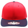 PB222T Pit Bull Cambridge Tri-Color Trucker Hat [Red/Red/Navy]