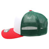 PB222T Pit Bull Cambridge Tri-Color Trucker Hat [White/Green/Red]