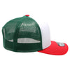 PB222T Pit Bull Cambridge Tri-Color Trucker Hat [White/Green/Red]