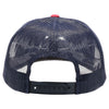 PB222T Pit Bull Cambridge Tri-Color Trucker Hat [Navy/Navy/Red]