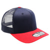PB222T Pit Bull Cambridge Tri-Color Trucker Hat [Navy/Navy/Red]