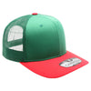 PB222T Pit Bull Cambridge Tri-Color Trucker Hat [Green/Green/Red]