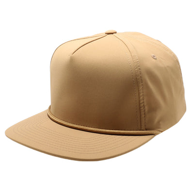 PB302 Pitbull Cambridge 5 Panel Hybrid Rope Snapback [Tan]
