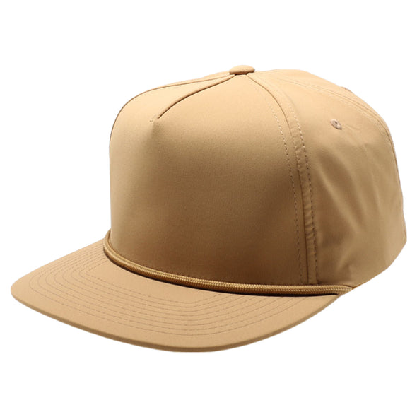 PB302 Pitbull Cambridge 5 Panel Hybrid Rope Snapback [Tan]