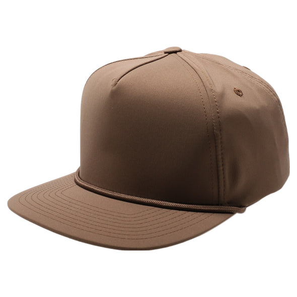 PB302 Pitbull Cambridge 5 Panel Hybrid Rope Snapback [Brown]