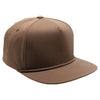 PB302 Pitbull Cambridge 5 Panel Hybrid Rope Snapback [Brown]
