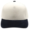 PB331CR Five Panel Two-Tone Corduroy High Frame [Cream/Navy]