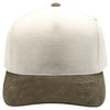 PB331CR Five Panel Two-Tone Corduroy High Frame [Cream/Olive]