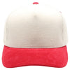 PB331CR Five Panel Two-Tone Corduroy High Frame [Cream/Red]
